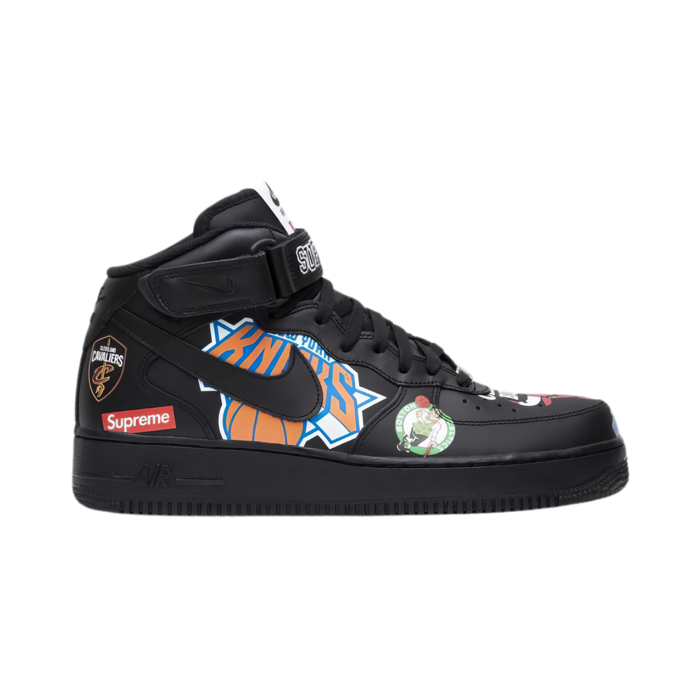 Supreme x NBA x Air Force 1 Mid 07 'Black'