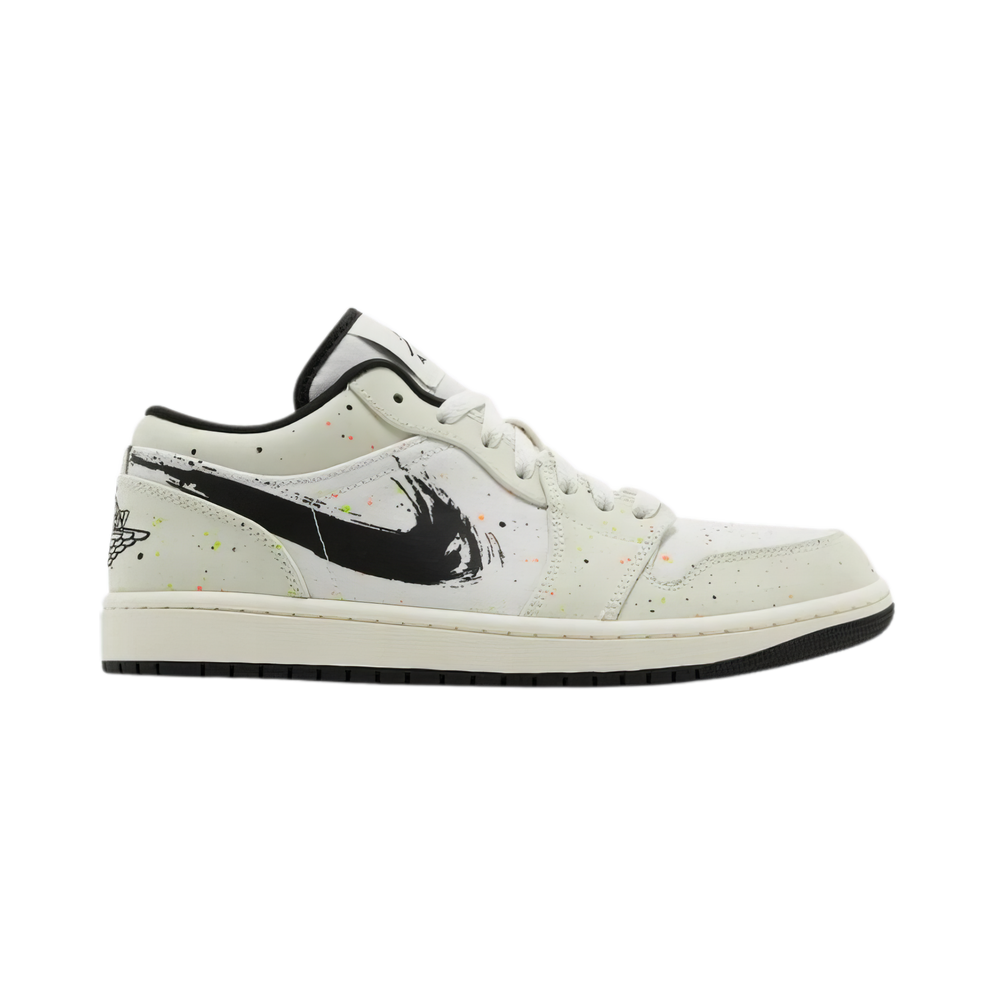 Nike Air Jordan 1 Low 'Brushstroke Swoosh - Paint Splatter'
