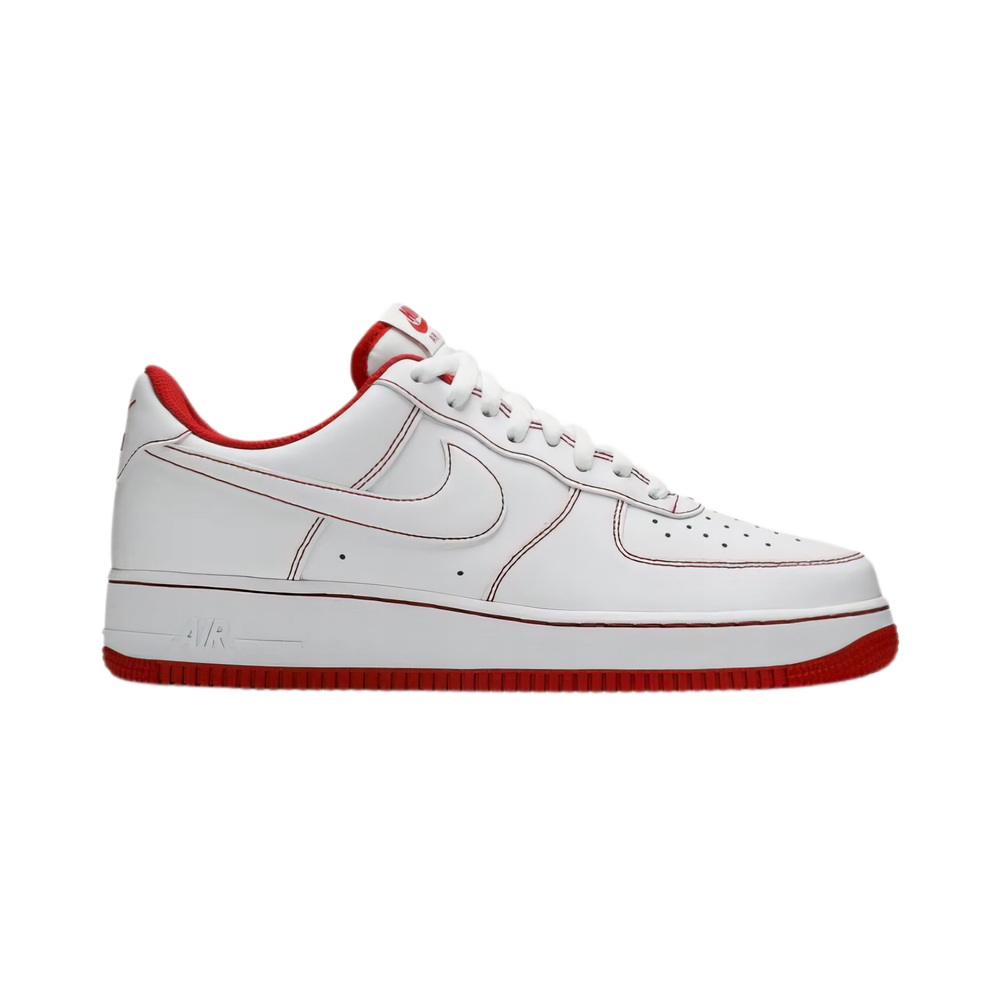 Nike Air Force 1 '07 'Contrast Stitch - White University Red'