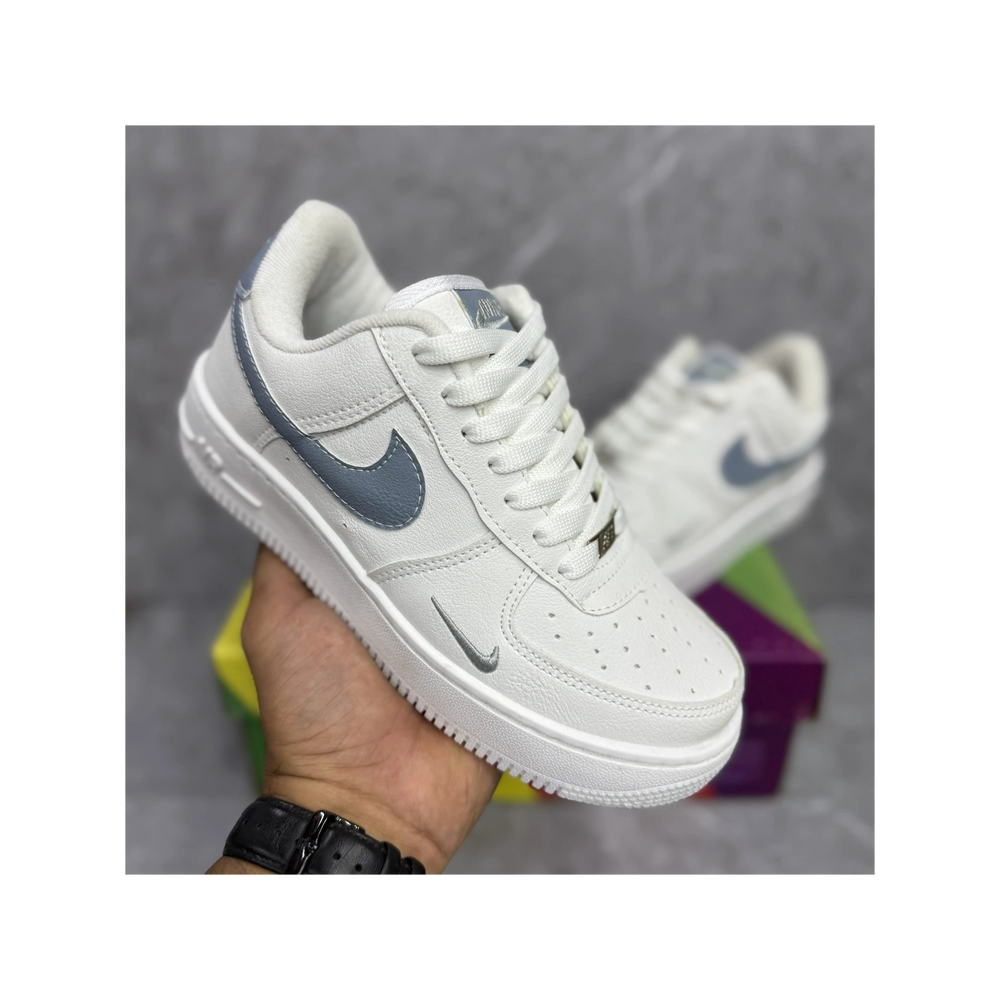Nike Air Force 1 Branco Grafite Premium - Feminino
