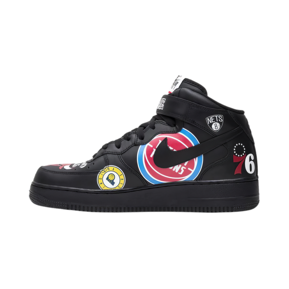 Supreme x NBA x Air Force 1 Mid 07 'Black'