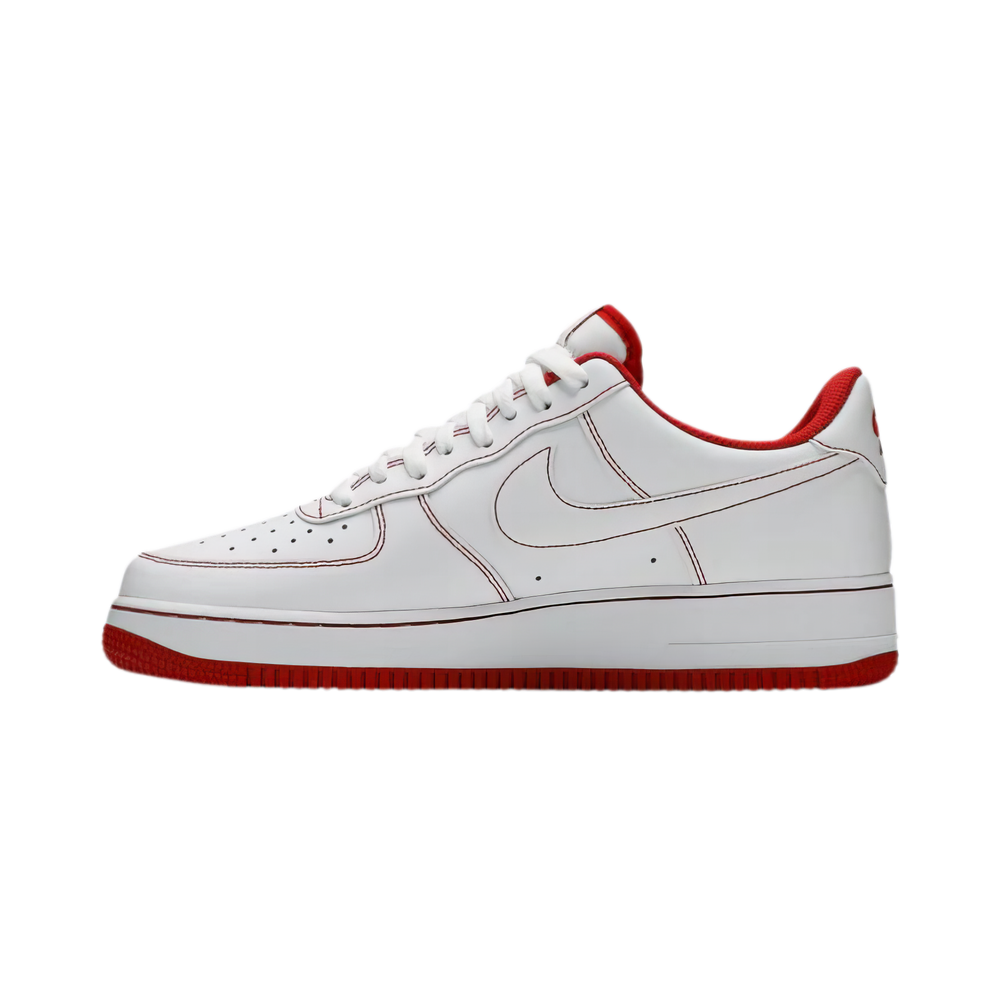 Nike Air Force 1 '07 'Contrast Stitch - White University Red'
