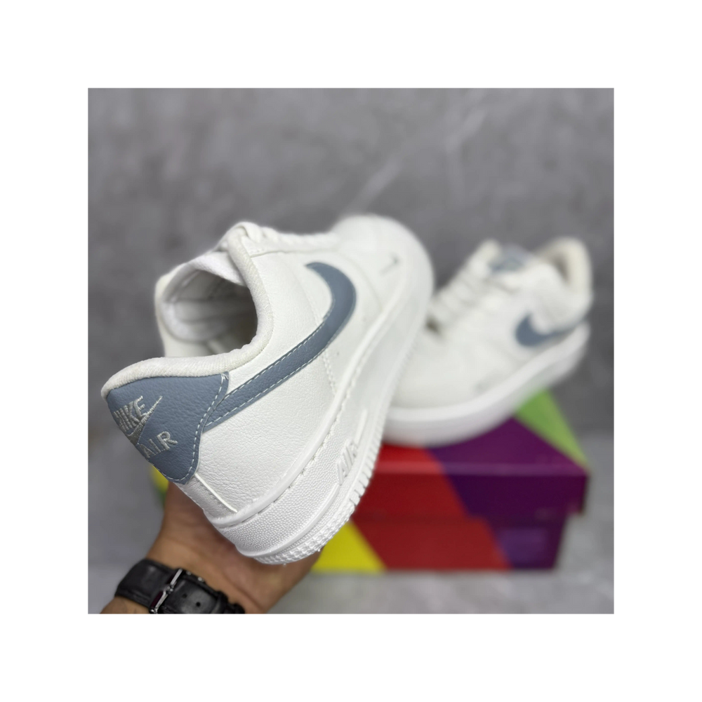 Nike Air Force 1 Branco Grafite Premium - Feminino