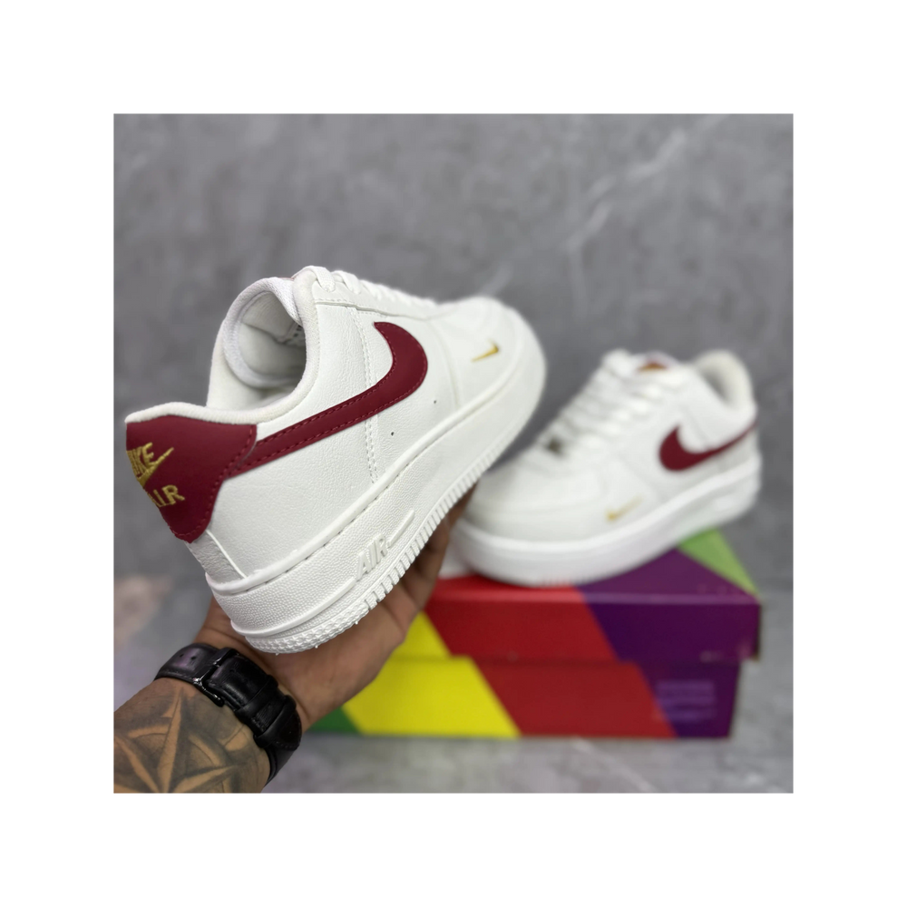 Nike Air Force 1 Branco Vermelho
