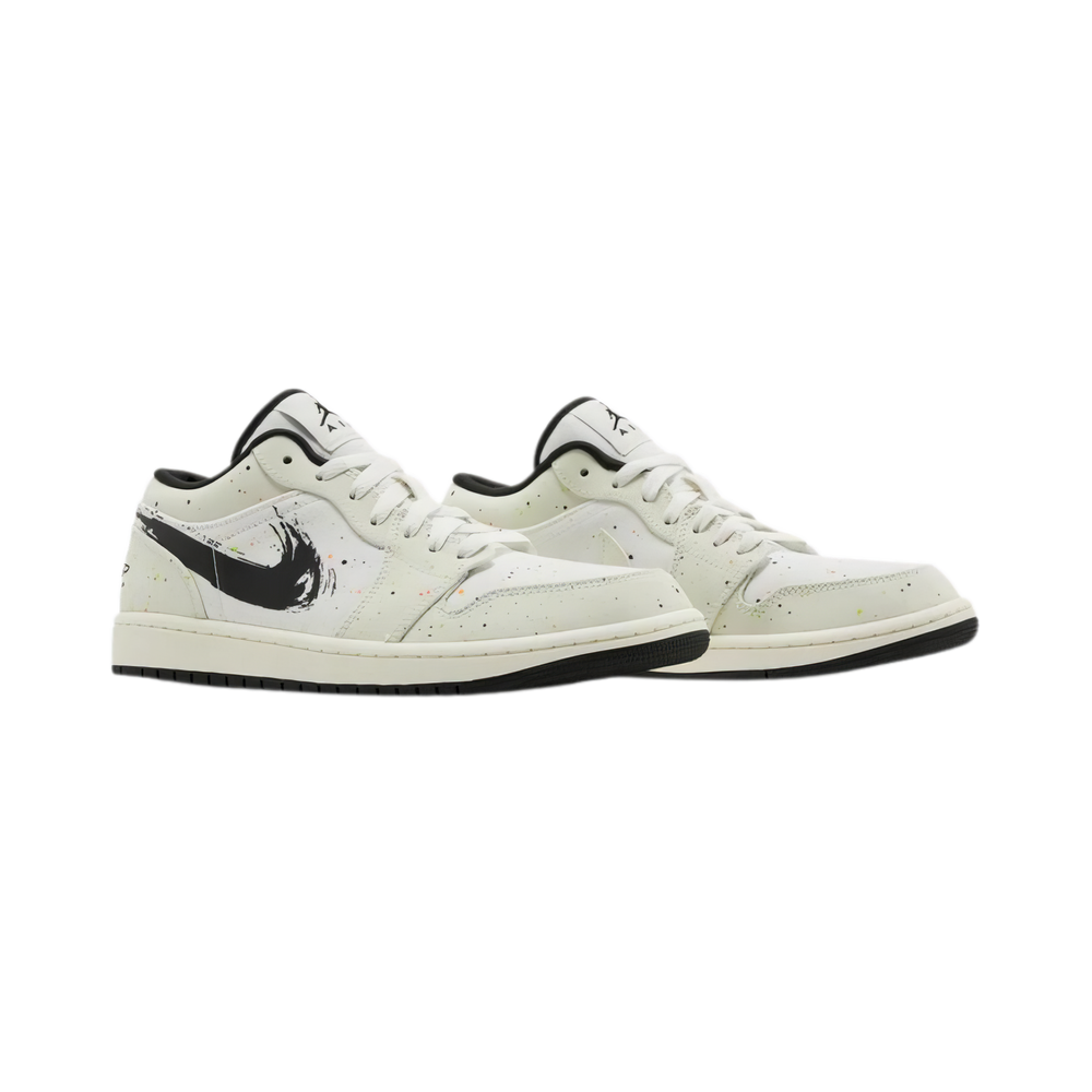 Nike Air Jordan 1 Low 'Brushstroke Swoosh - Paint Splatter'