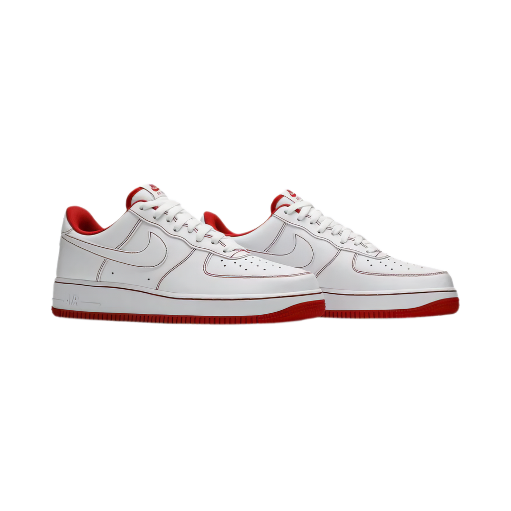 Nike Air Force 1 '07 'Contrast Stitch - White University Red'